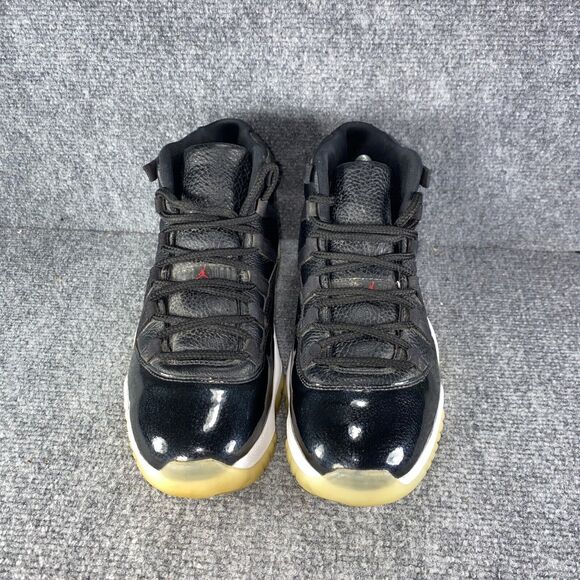 Jordan 11 Retro 72-10 Mens Size 8.5 Shoes Black Red Athletic Basketball Sneakers - Picture 2 of 13